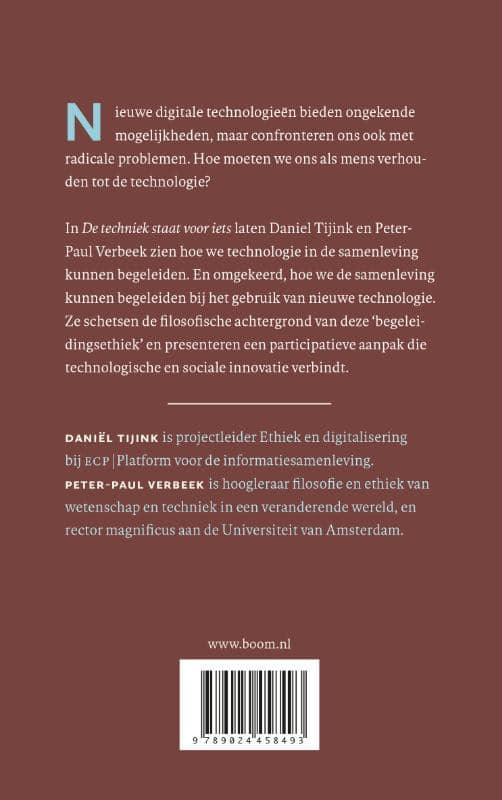 De techniek staat voor ietsbackcover