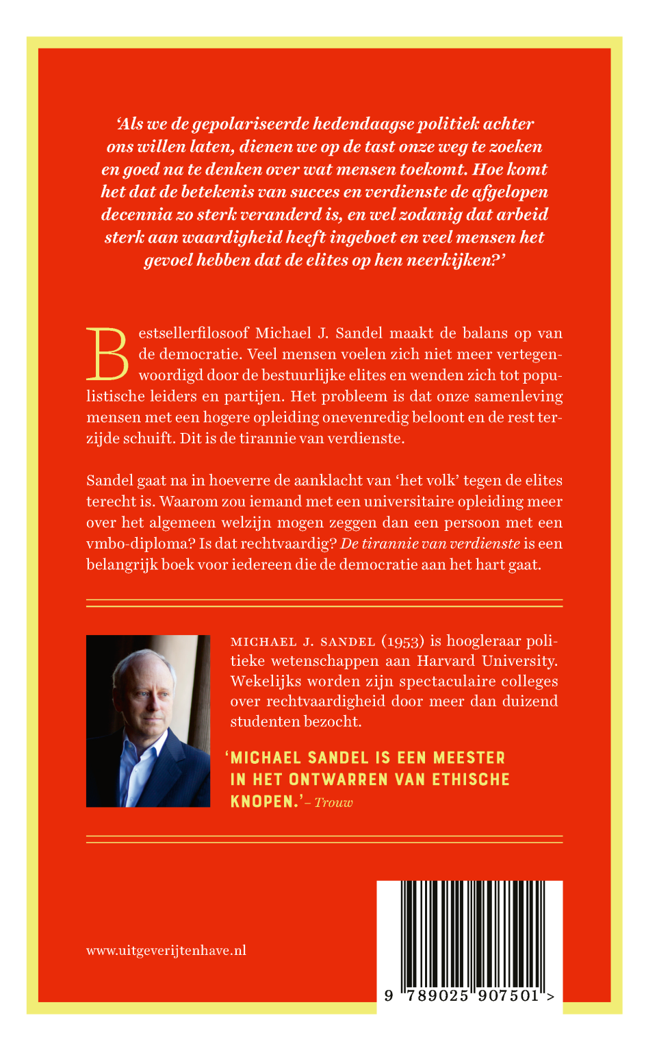 De tirannie van verdienstebackcover