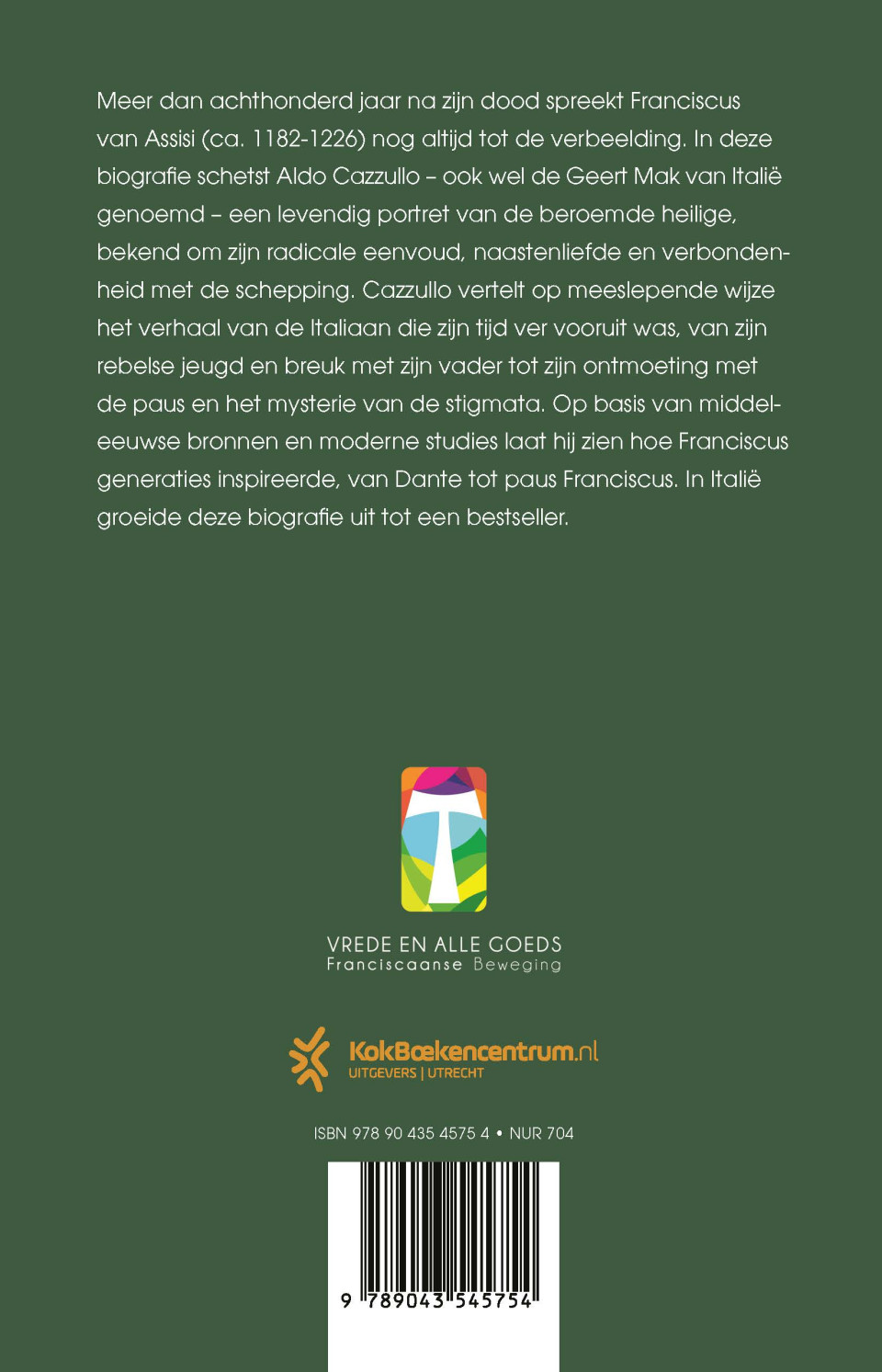 Franciscus van Assisibackcover