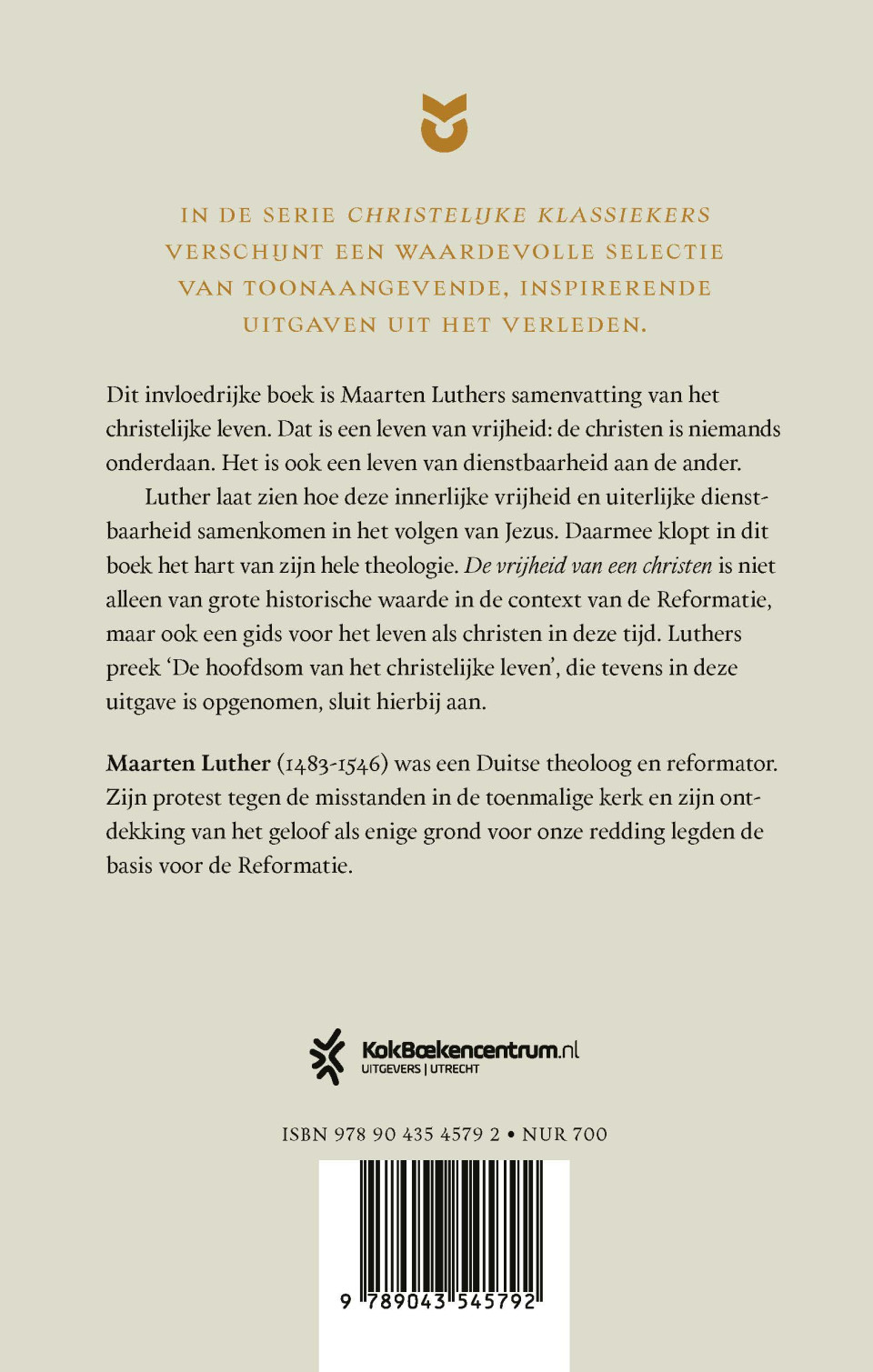 De vrijheid van een christenbackcover