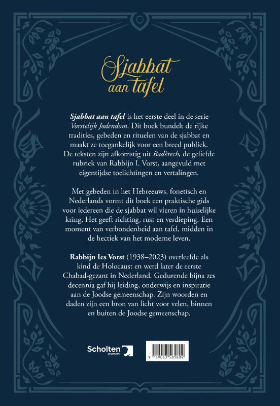 Sjabbat aan tafelbackcover