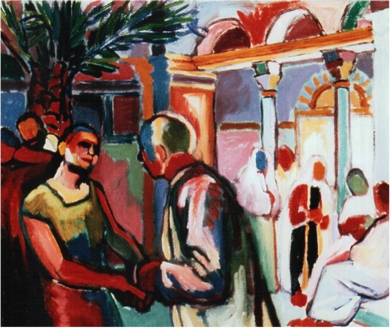 Schilderij 'Het nieuwe Jeruzalem' van de Amerikaanse kunstenares Tanja Butler